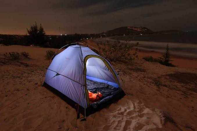 Beach Camping- Under the stars.